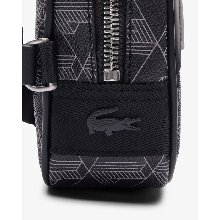 Lacoste Petit Sac à Bandoulière The Blend - Monogramme Noir