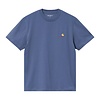 W' S/S American Script T-Shirt - Blue Iris