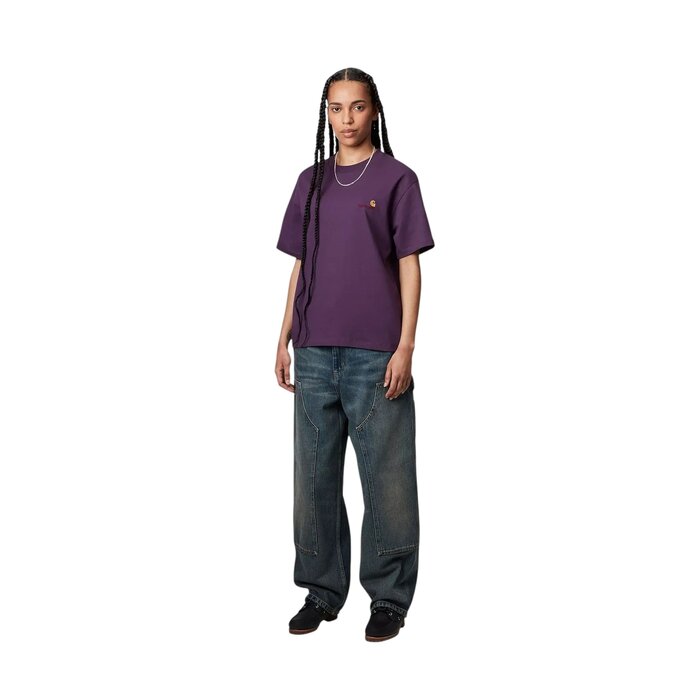 Carhartt WIP W' S/S American Script T-Shirt - Huckleberry