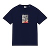 Burning Skull T-Shirt - Navy
