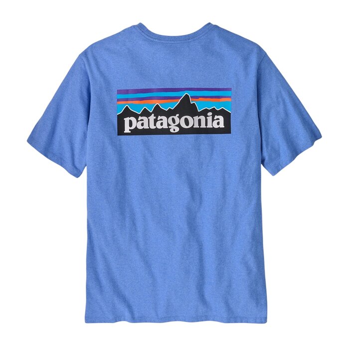 Patagonia M's P-6 Logo Responsibili Tee - Abundant Blue