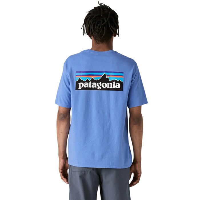 Patagonia M's P-6 Logo Responsibili Tee - Abundant Blue