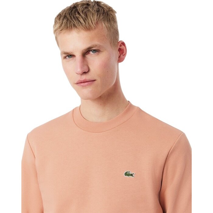 Lacoste Sweatshirt Molleton Col Rond - Beige ZIH