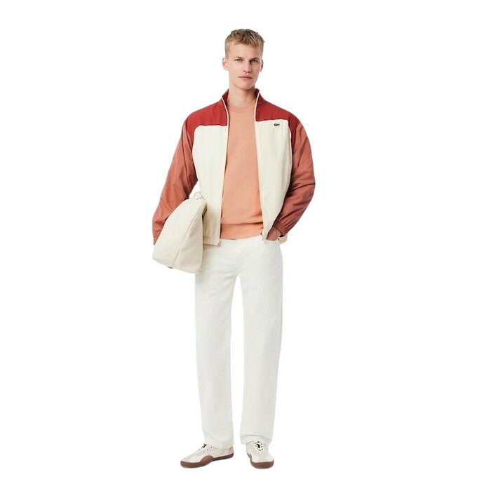 Lacoste Sweatshirt Molleton Col Rond - Beige ZIH