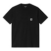 S/S Pocket Heart T-Shirt - Black/Black