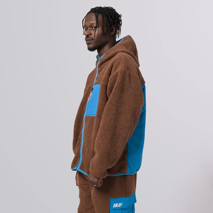 Huf Fort Point Sherpa Jacket - Dust Brown