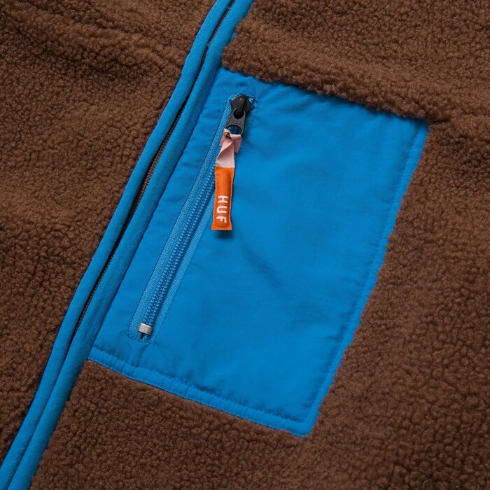 Huf Fort Point Sherpa Jacket - Dust Brown