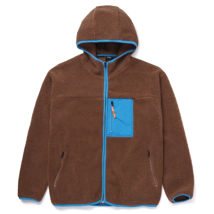 Huf Fort Point Sherpa Jacket - Dust Brown