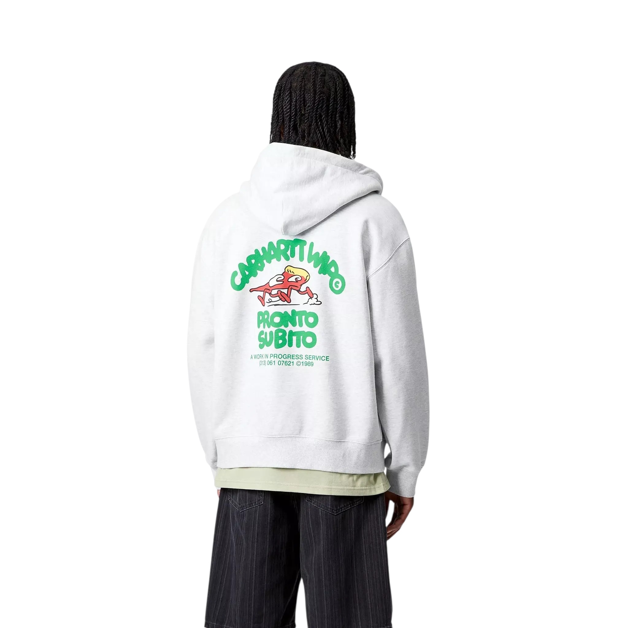 Carhartt WIP Hooded Pronto Sweat Jacket - Ash Heather