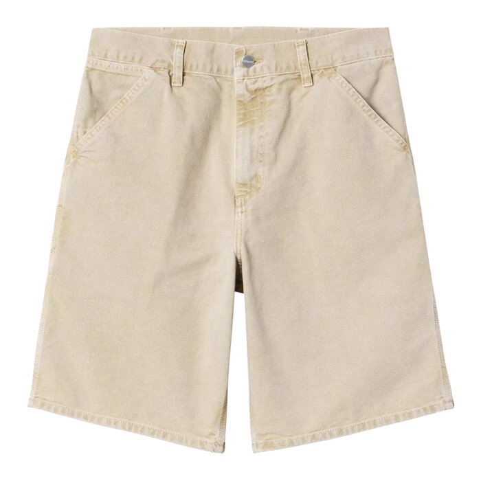 Carhartt WIP Single Knee Short - Dusty H Brown (Chalk Wash)