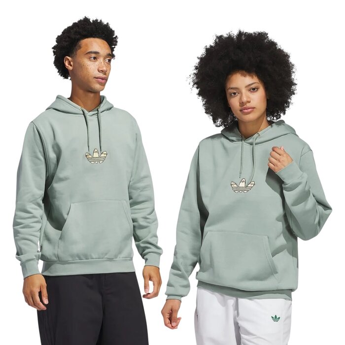Adidas Skateboarding HJ Hoodie - Silver Green
