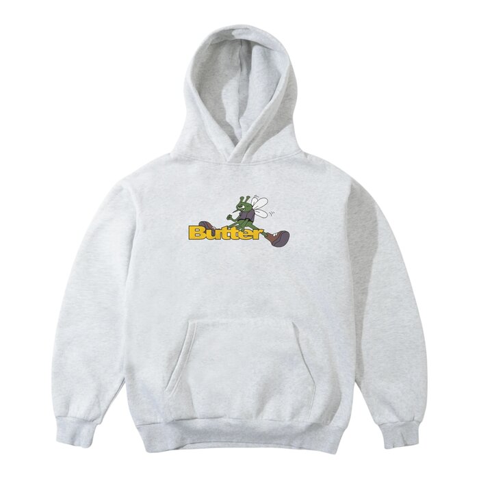Butter Skeeter Pullover Hooded Sweater - Ash