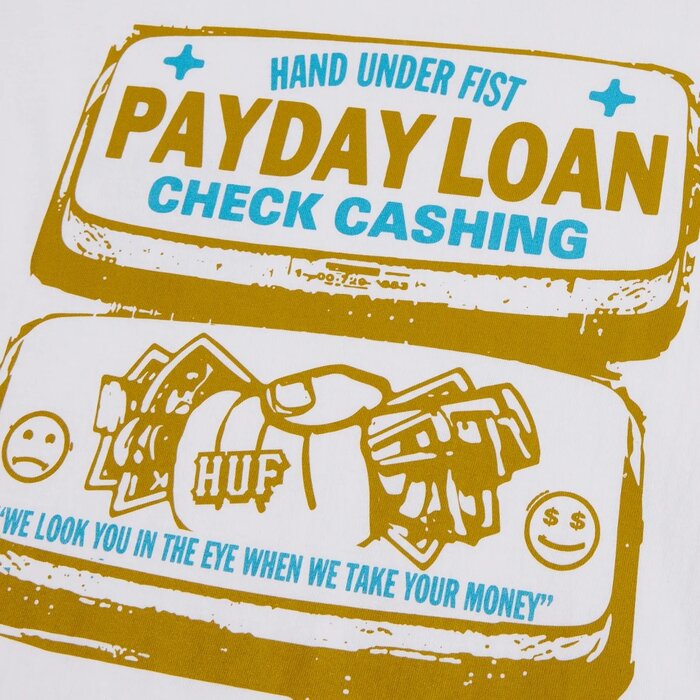 Huf Pay Day S/S T-Shirt - White