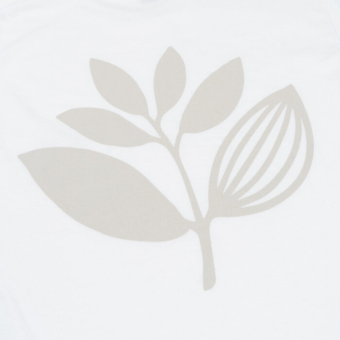 Magenta Plant Tee - White