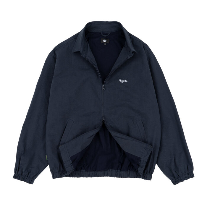 Magenta Bastille Seersucker Jacket - Navy Blue