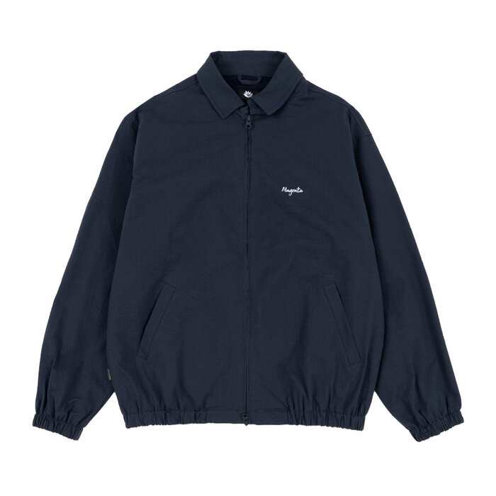 Magenta Bastille Seersucker Jacket - Navy Blue