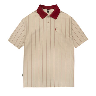 Magenta Slugger Piqué Polo - Beige