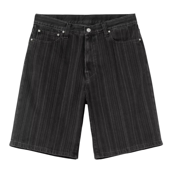 Carhartt WIP Rylan Short - Rylan Stripe/Black Stone Washed