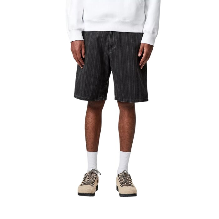 Carhartt WIP Rylan Short - Rylan Stripe/Black Stone Washed