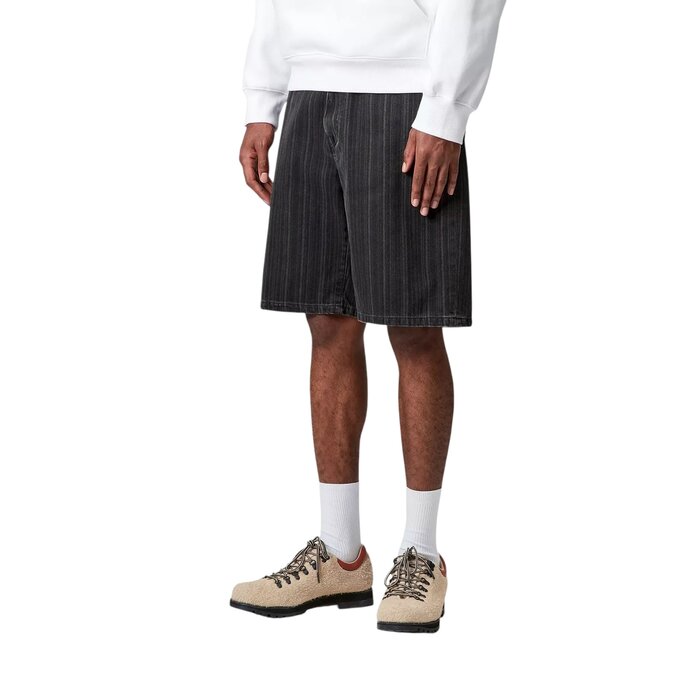 Carhartt WIP Rylan Short - Rylan Stripe/Black Stone Washed