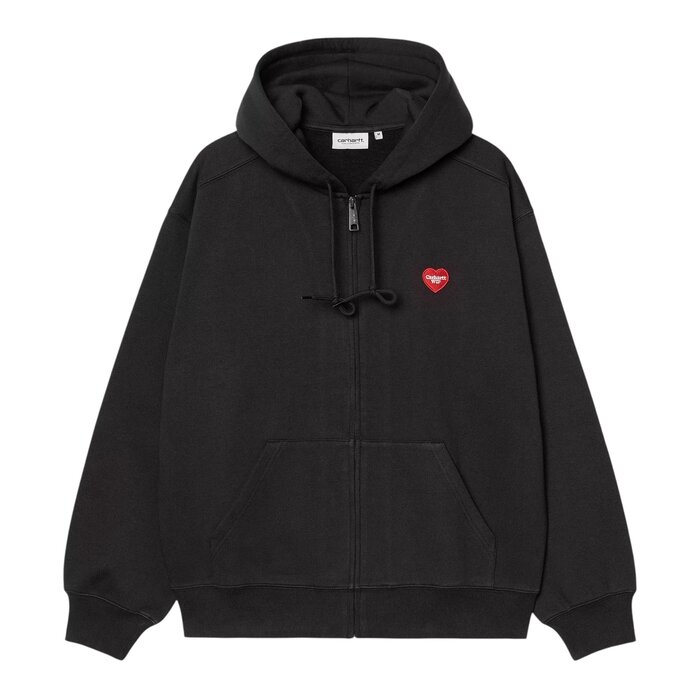 Carhartt WIP Hooded Heart II Hartt Sweat Jacket - Black