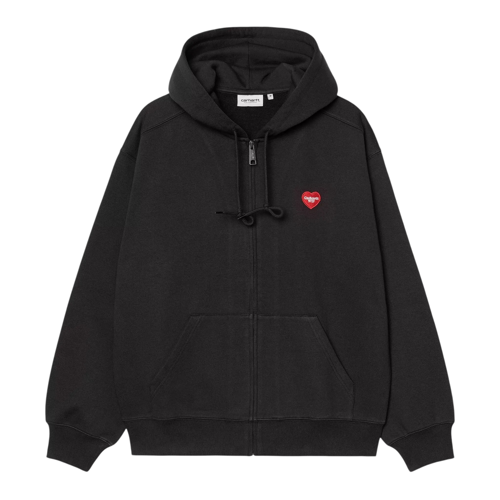 Carhartt WIP Hooded Heart II Hartt Sweat Jacket - Black