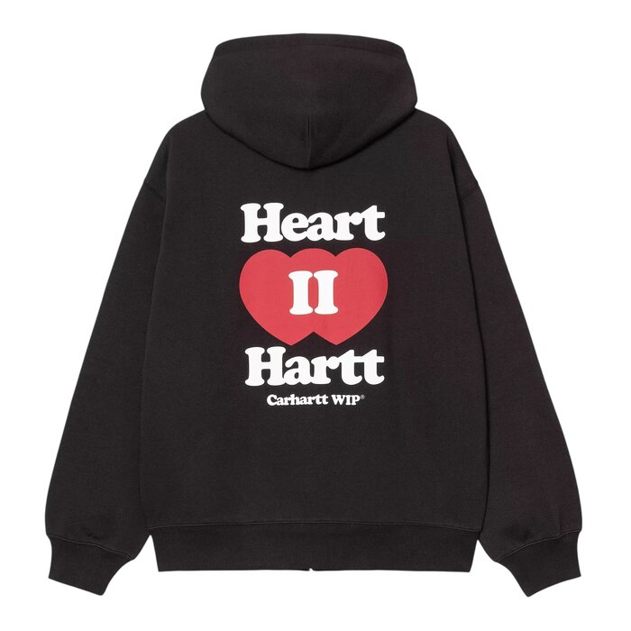 Carhartt WIP Hooded Heart II Hartt Sweat Jacket - Black