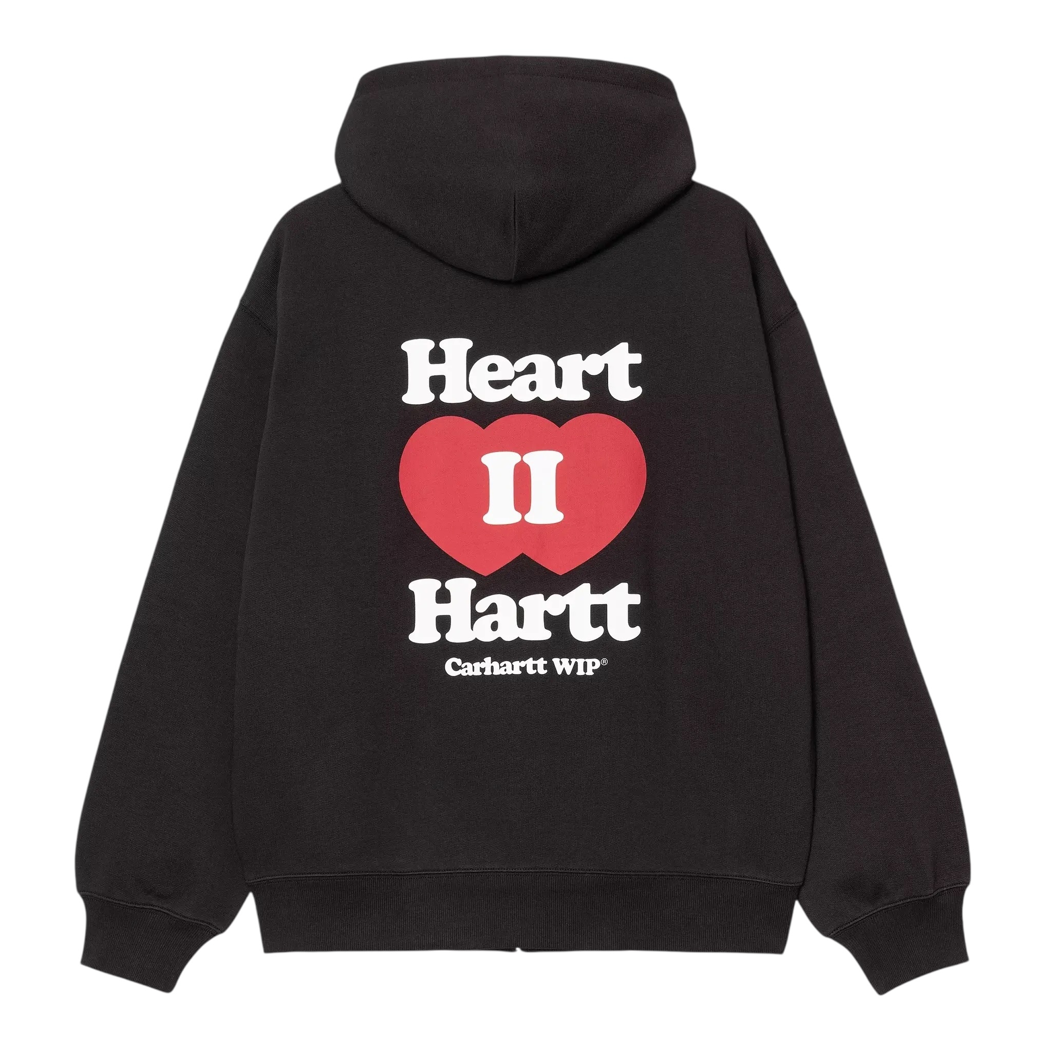 Carhartt WIP Hooded Heart II Hartt Sweat Jacket - Black