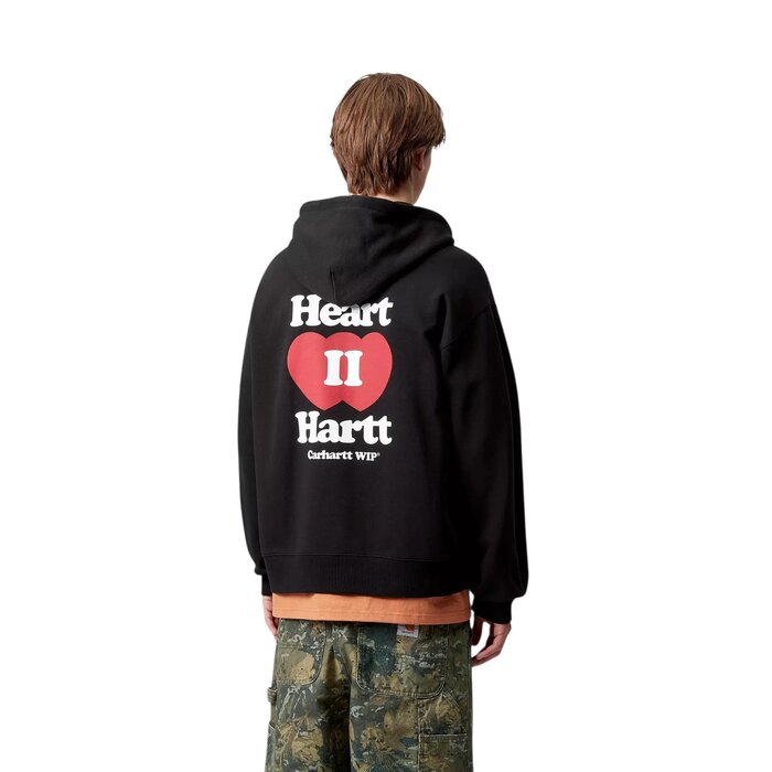 Carhartt WIP Hooded Heart II Hartt Sweat Jacket - Black
