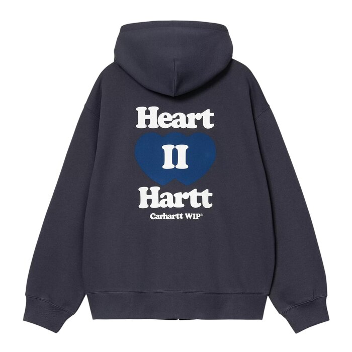 Carhartt WIP Hooded Heart II Hartt Sweat Jacket - Blue