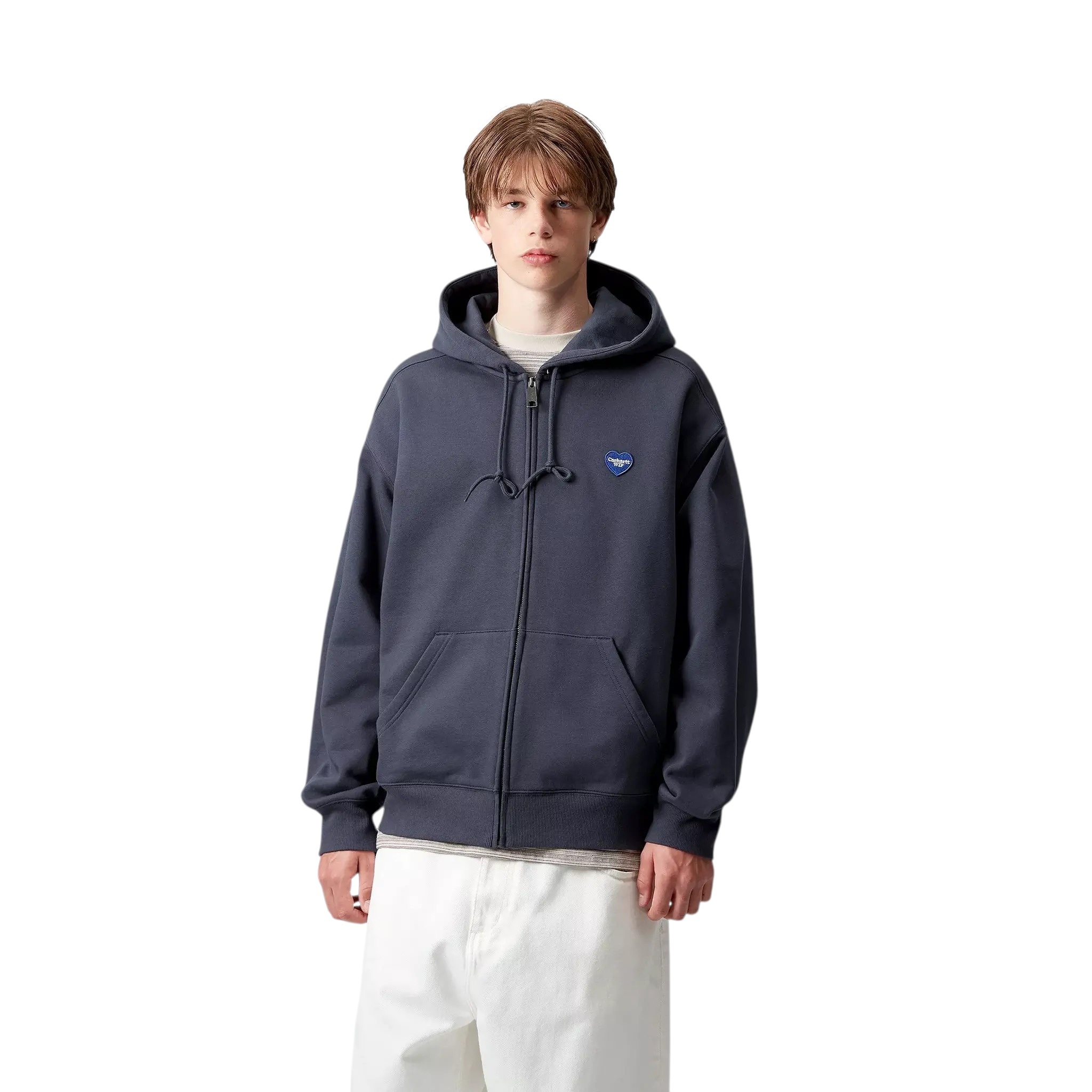 Carhartt WIP Hooded Heart II Hartt Sweat Jacket - Blue