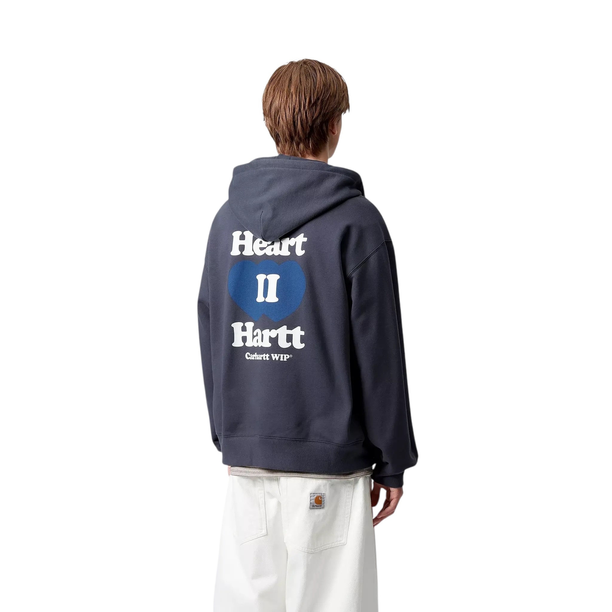 Carhartt WIP Hooded Heart II Hartt Sweat Jacket - Blue
