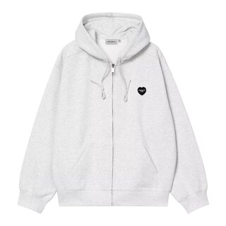 Carhartt WIP Hooded Heart II Hartt Sweat Jacket - Ash Heather