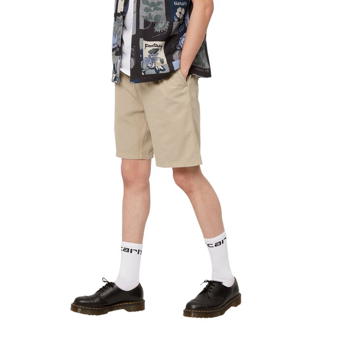 Carhartt WIP Flint Short - Wall (Garment Dyed)