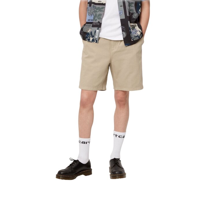 Carhartt WIP Flint Short - Wall (Garment Dyed)