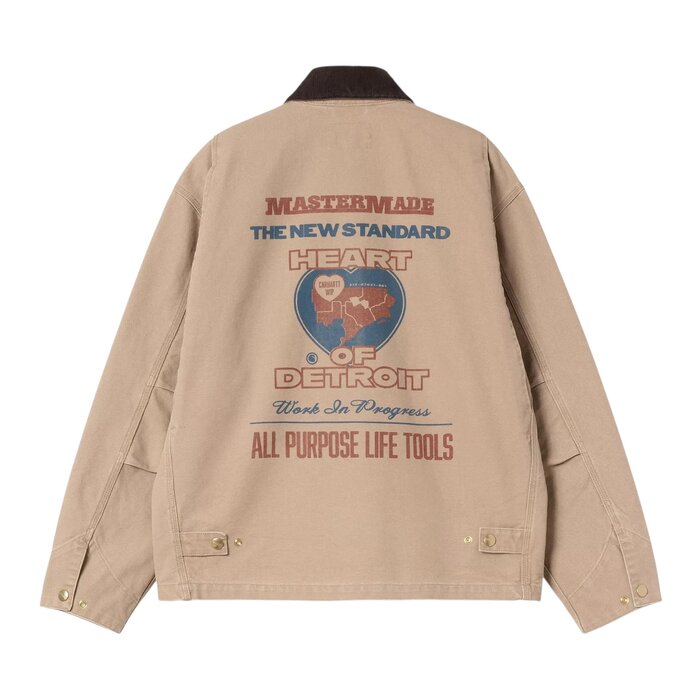 Carhartt WIP OG Arcan Graphic Jacket - Dusty H Brown/Tabacco (Heavy Stone Wash)