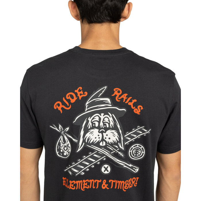 Element Timber Hobos T-shirt - Off Black
