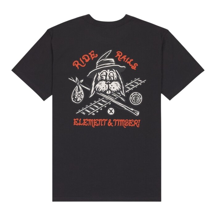 Element Timber Hobos T-shirt - Off Black