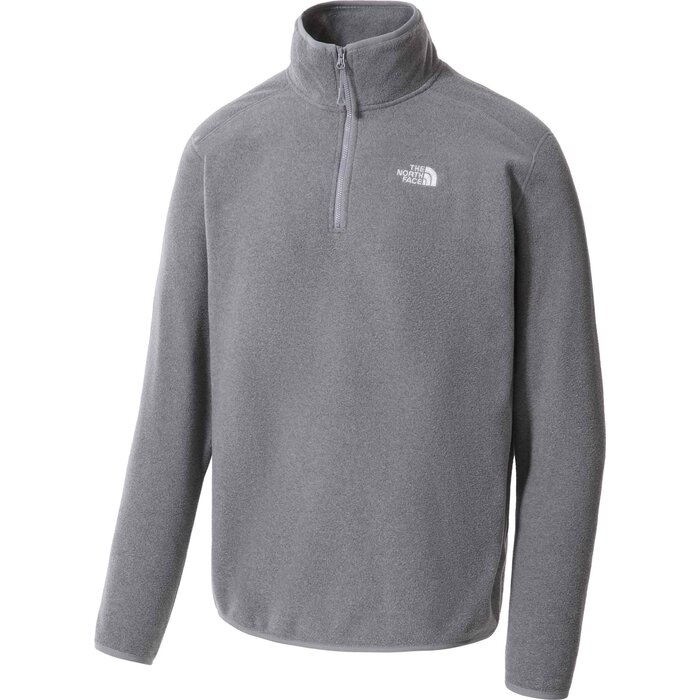 The North Face M 100 Glacier 1/4 Zip - TNF Medium Grey Heather