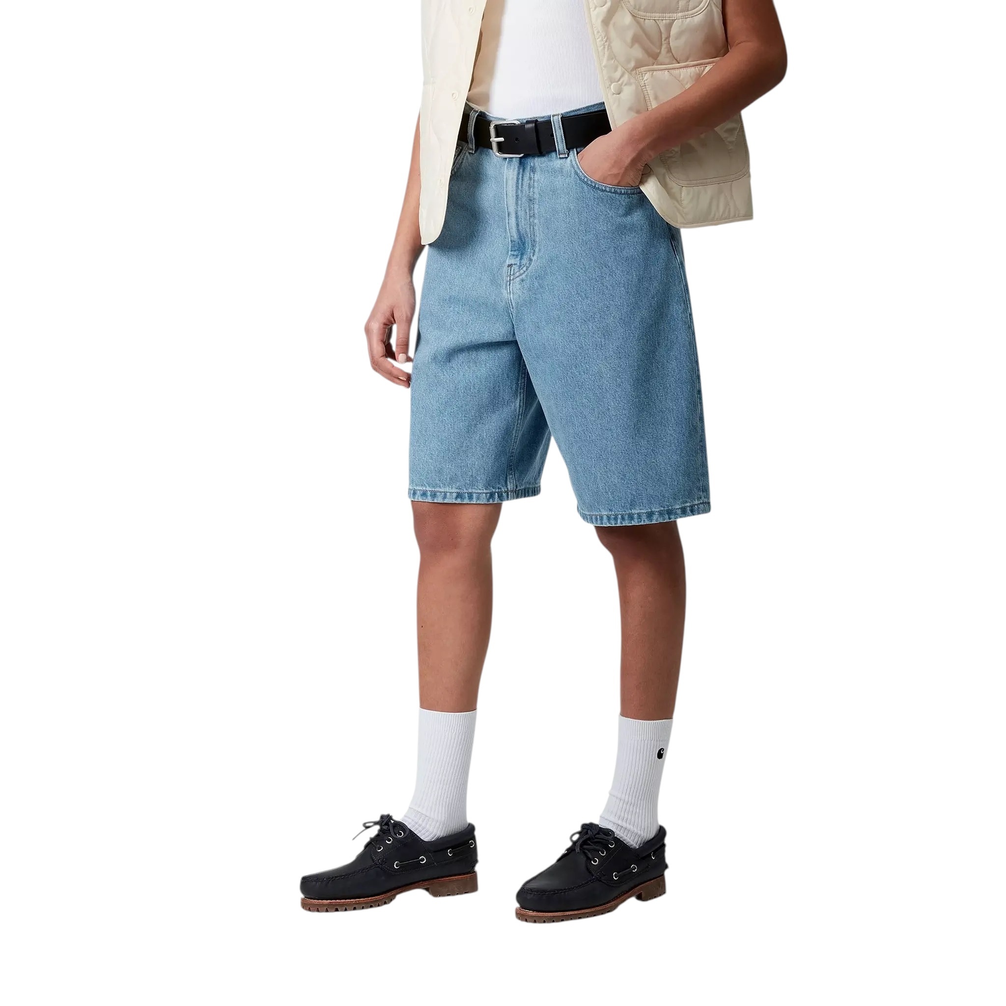 Carhartt WIP W' Brandon Short - Blue (Stone Bleached)