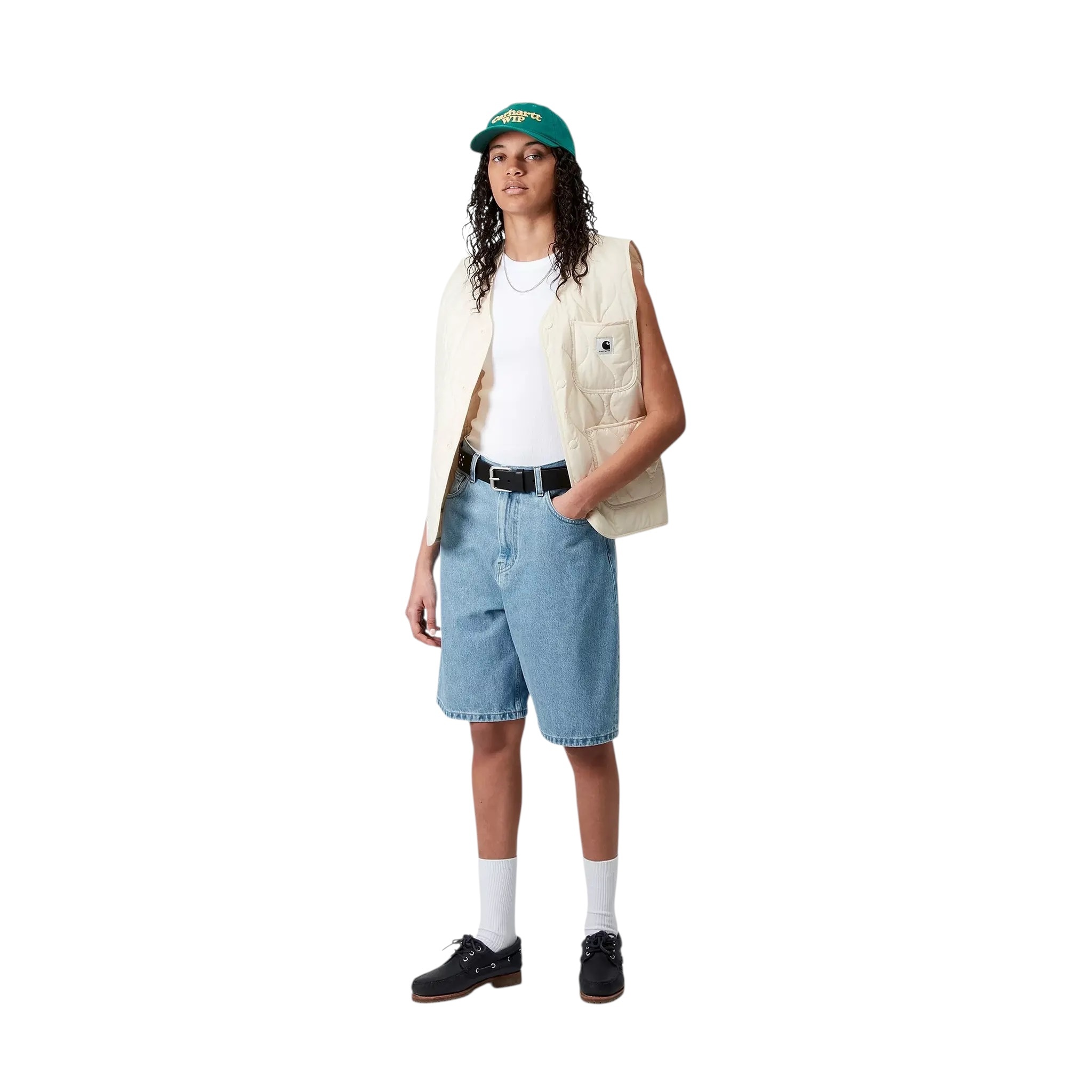 Carhartt WIP W' Brandon Short - Blue (Stone Bleached)