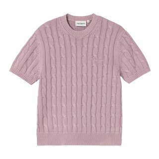 Carhartt WIP W' Carter Knit T-Shirt - Pink Fog Garment Dyed