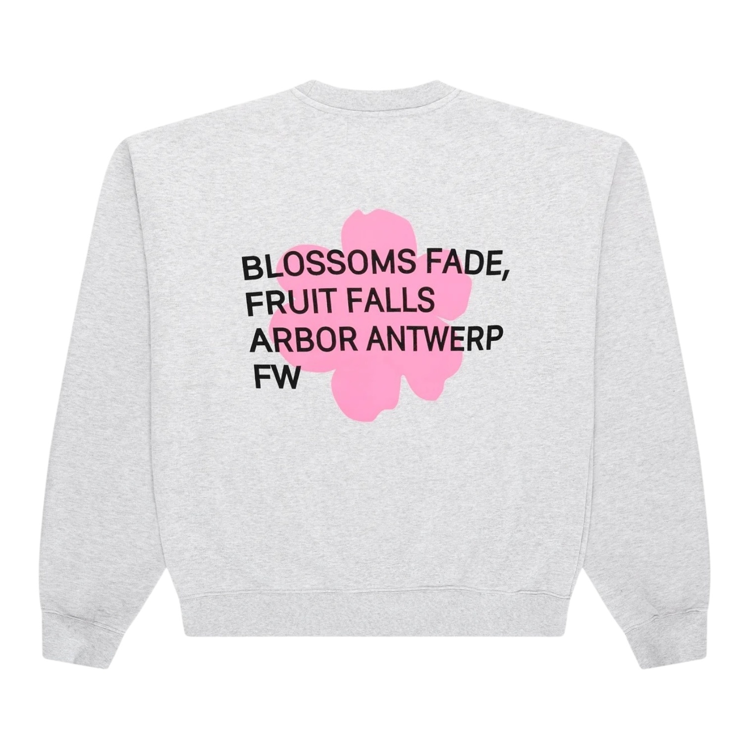 Arbor Antwerp Pink Blossoms Crewneck - Grey