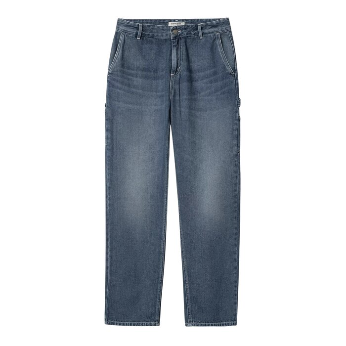 Carhartt WIP W' Pierce Pant Straight - Blue (Dark Used Wash)