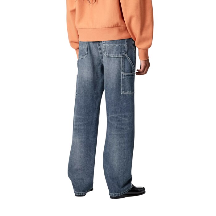 Carhartt WIP W' Pierce Pant Straight - Blue (Dark Used Wash)