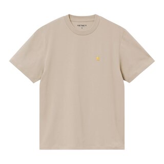 Carhartt WIP W' S/S Chase T-Shirt - Fleur De Sel/Gold