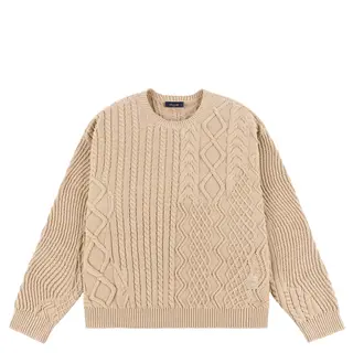 Dime Mixed Cable Knit - Sand