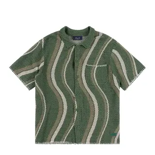 Dime Soleil Button Up Knit - Green