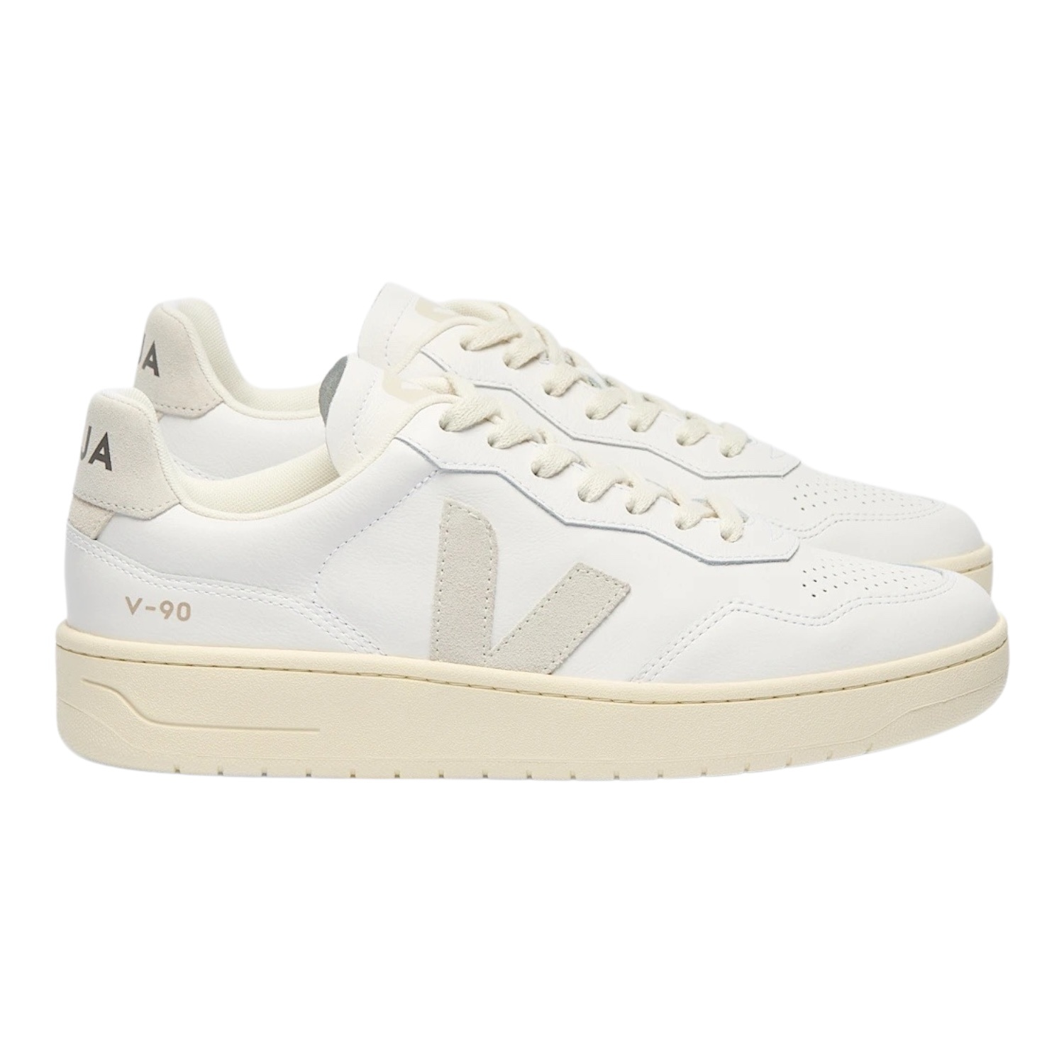 Veja V-90 Leather White/Natural O'Street - Main Image