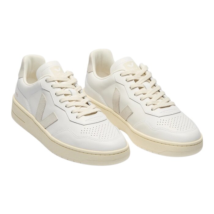 Veja V-90 Leather - White/Natural
